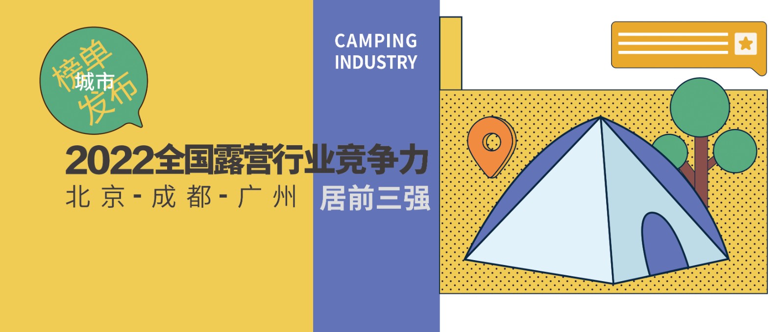 全国露营行业竞争力城市TOP 20发布 这些城市为何榜上有名？